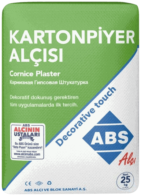 ABS Kartonpiyer — Cornice Plaster · 25 KG